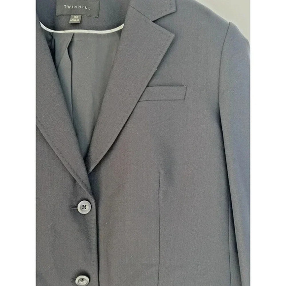 Twin Hill Catherine Wool Blend Corporate Uniform Airline Suit Jacket 16R Navy - Picture 5 of 10